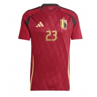 Camiseta Bélgica Arthur Vermeeren #23 Primera Equipación Replica Eurocopa 2024 mangas cortas